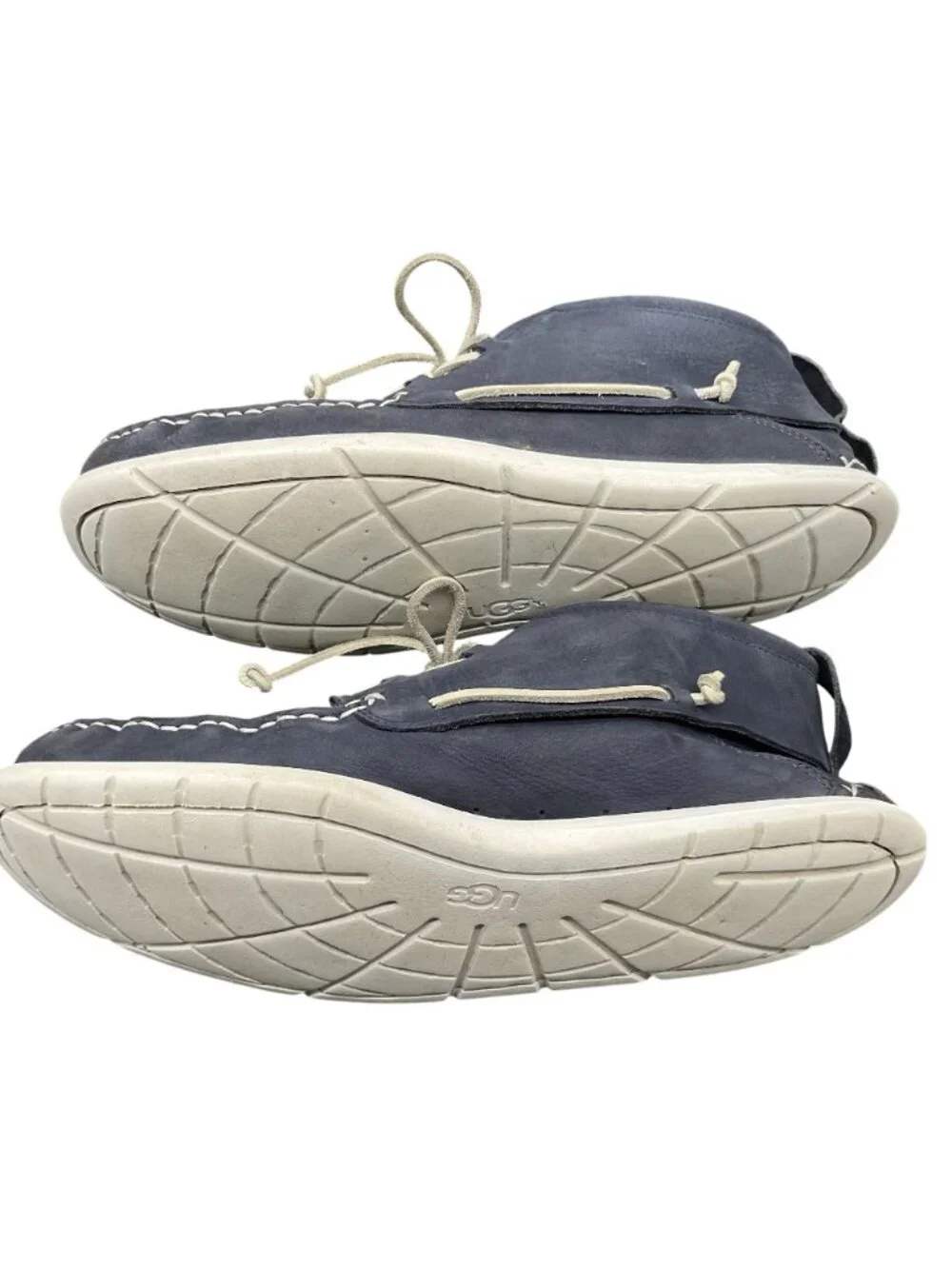Ugg Blue Suede Chucka Shoes Sz 12 Moc Beach Leather Style# 10015002 Mens
